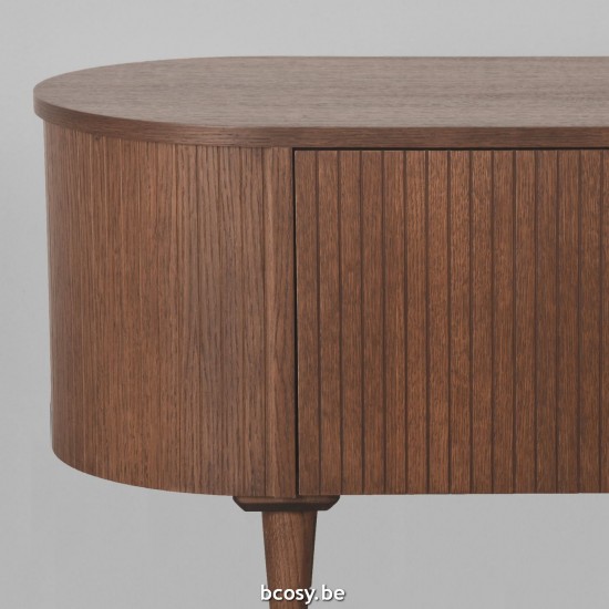 LABEL51 meuble TV Oliva Noyer Chêne 220 cm.