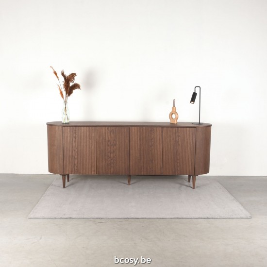 LABEL51 Sideboard Oliva Nussbaum Eiche 220 cm.