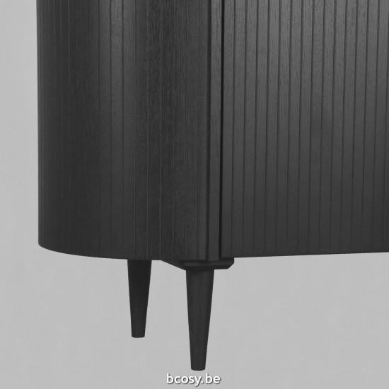 LABEL51 Storage cupboard Oliva Black Oak Hoge Kast.
