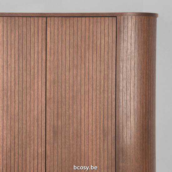 LABEL51 Armoire de rangement Oliva Noyer Chêne 125 cm.