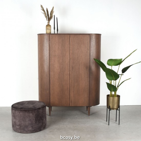 LABEL51 Storage cupboard Oliva Walnut Oak Hoge Kast.
