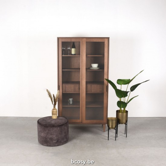 LABEL51 Vitrine Jule Nussbaum Eiche One Size.