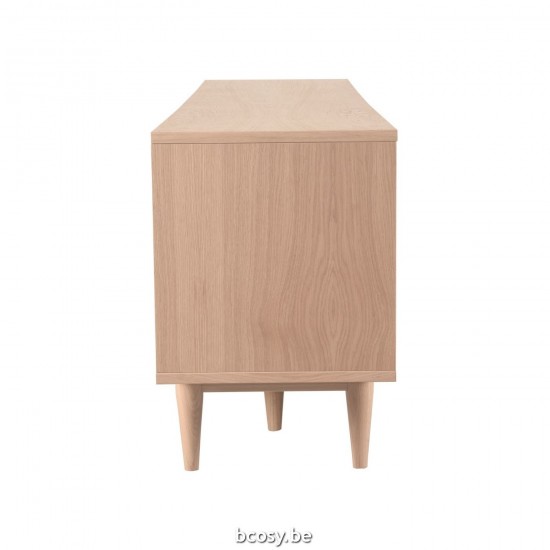 LABEL51 meuble TV Jule Naturel Chêne 200 cm.