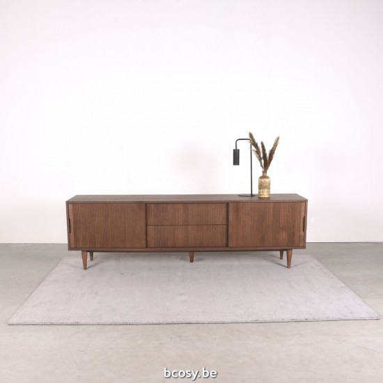 LABEL51 TV-Schrank Jule Nussbaum Eiche 200 cm.