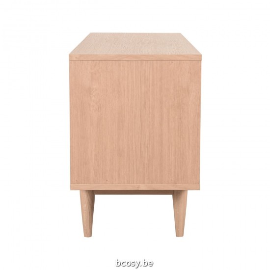 LABEL51 meuble TV Jule Naturel Chêne 130 cm.