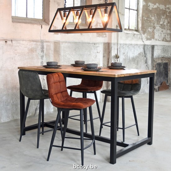 LABEL51 Barttisch 160x90x95 cm Ghent Raue Mango-Holz.