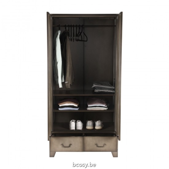 LABEL 51 Bergkast Fence Vintage Metaal 2-Deurs.