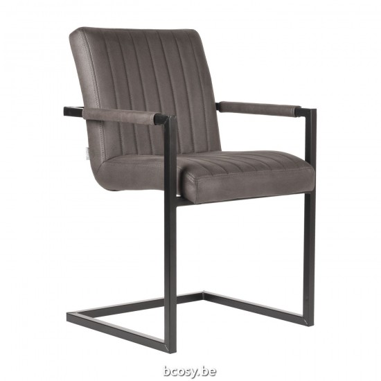 LABEL 51 Chaises à manger Milo Anthracite.