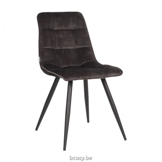 LABEL51 Dining chair Jelt Anthracite Velour.