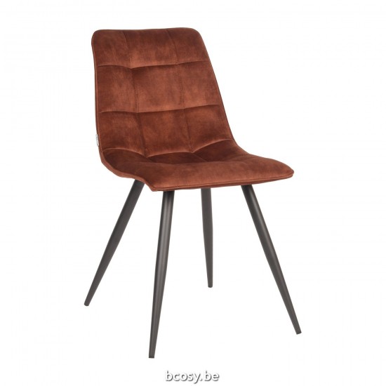 LABEL51 Dining chair Jelt Rust Velour.