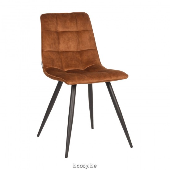 LABEL51 Dining chair Jelt Ochre Velour.