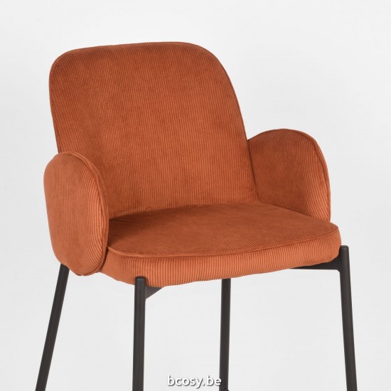 LABEL51 Tabouret de bar Jari Rouille Ribcord Laag.