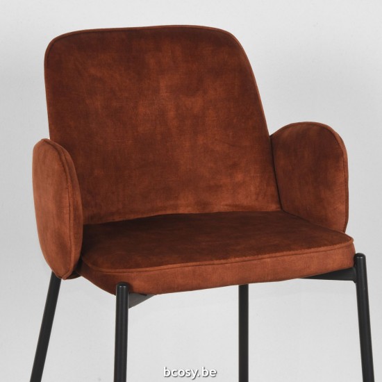 LABEL51 Tabouret de bar Jari Rouille Velours Laag.