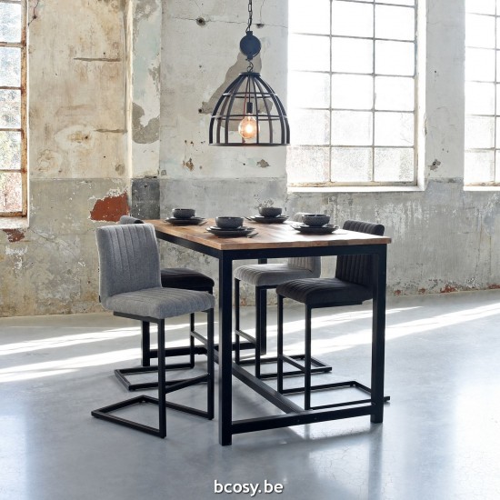 LABEL51 Barstool Seating height 65 Milo Zinc Synthetic.