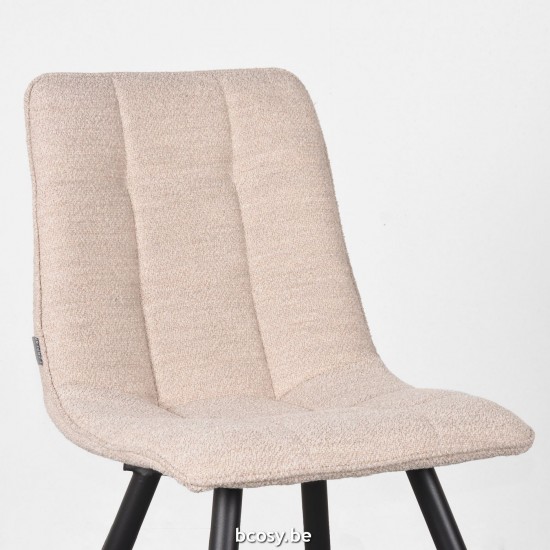 LABEL51 Chaise à manger Jelt Naturel Boucle.