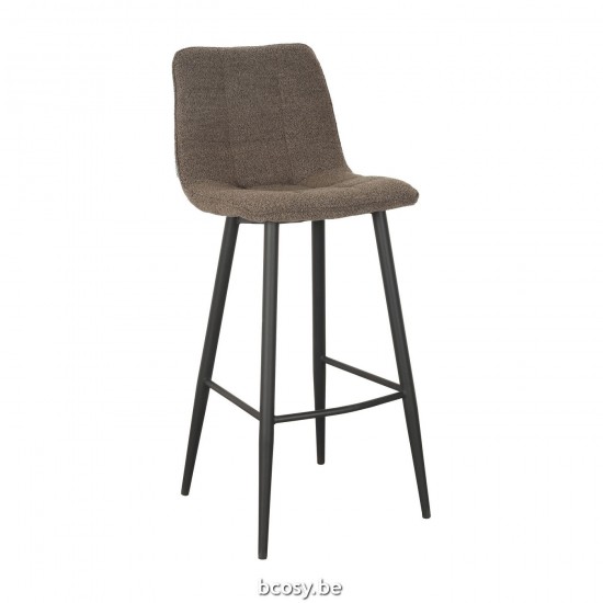 LABEL51 Barstool Seating Height 78 Jelt Brown Boucle.