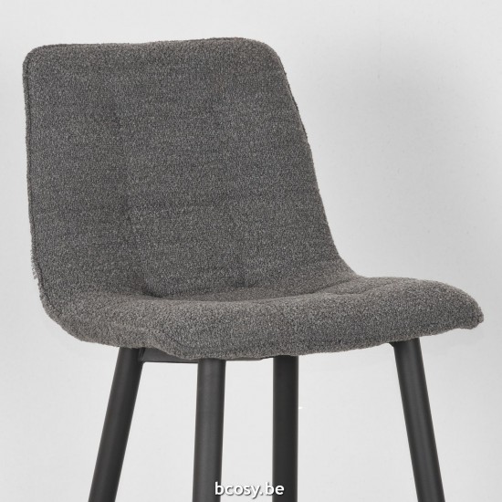 LABEL51 Tabouret de bar Jelt Gris Boucle Hoog.