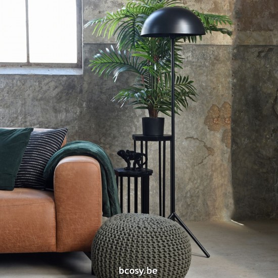 LABEL51 Lampadaire Globe Noir Métal.