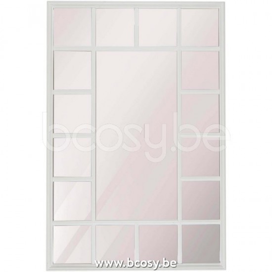 Lifestyle RECHTHOEKIGE SPIEGEL FERNAO WHITE 69x5x102 cm Lifestyle94 SPIEGEL RECHTHOEKIG FERNAO WIT 69x5x102 cm