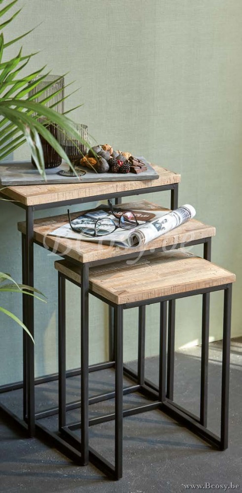 Lifestyle94 Home collection MICHAEL RECTANGULAR COFFEE TABLE SET/3 (127351, 127350, 127349)