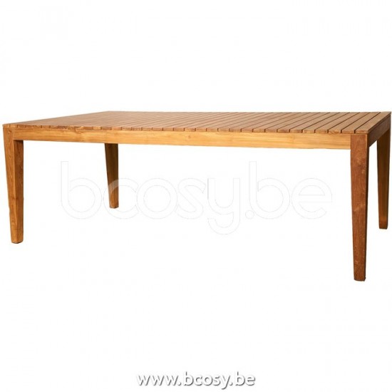Lifestyle TUINTAFEL CLIFTON BEACH TEAK 200x95 Lifestyle94 TUIN EETTAFEL CLIFTON BEACH TEAKHOUT 200x95