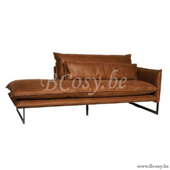 Lifestyle SOFA 1 SITZ MILAN MERSEY COGNAC 4 B80/H88/D90