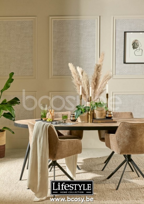 Lifestyle94 Home collection JOHNSON ROTATING DINING CHAIR SAND