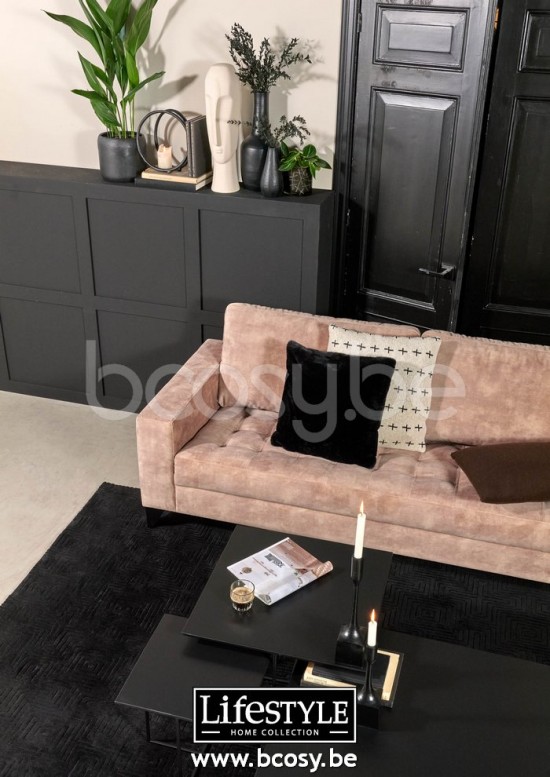 Lifestyle SOFA 3-ZITS ROME AQUILA BLOSSOM 166 B218/H85/D91 Lifestyle94 SOFA 3-ZIT ROME AQUILA BLOESEM 166 B218/H85/D91