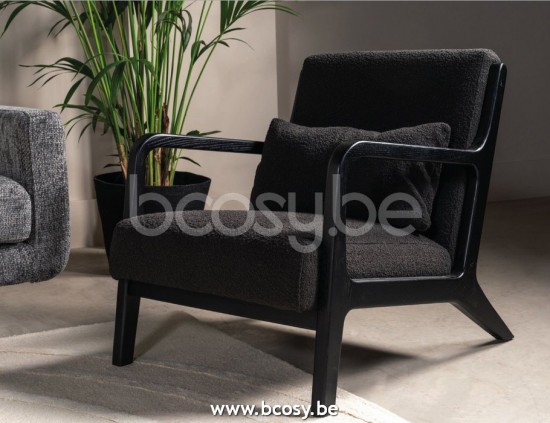 Lifestyle94 Home collection CELINA FAUTEUIL BLACK