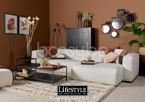 Lifestyle94 Home collection SIRMIONE 2,5 SEAT ARM R LUNO ECRU 1 B192/H71/D100