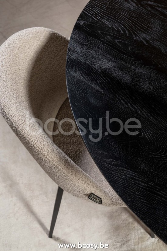 Lifestyle EETTAFEL ROND ATLANTA BLACK Ø130xH76 Lifestyle94 TAFEL ROND ATLANTA ZWART Ø130xH76