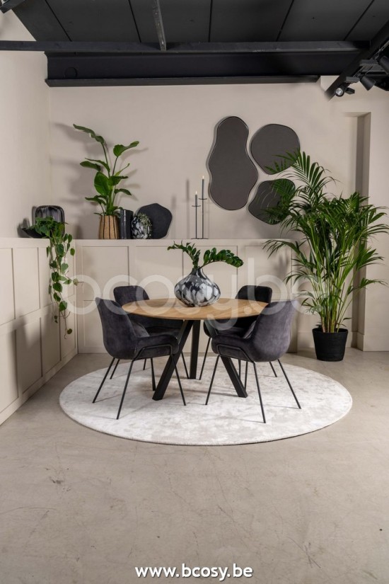 Lifestyle TABLE DE SALLE À MANGER RONDE ATLANTA NATUREL Ø130xH76