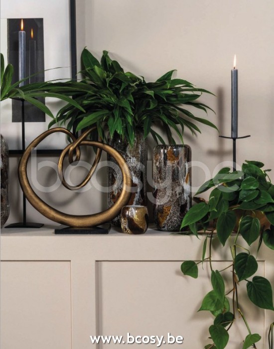 Lifestyle SKULPTUUR ROUND LOOP GOLD 38x13x36 cm Lifestyle94 SCULPTUUR ROUND LOOP GOUD 38x13x36 cm