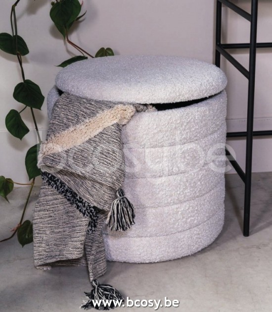 Lifestyle POUF DE RANGEMENT MINCO BEIGE