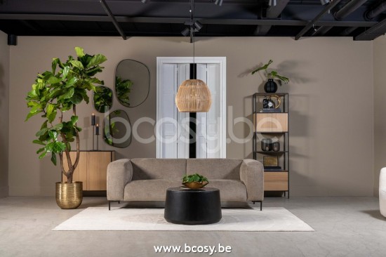 Lifestyle94 Home collection VENEZIA 3 SEAT MORGAN LIGHT BROWN 9611 B232/H73/D98