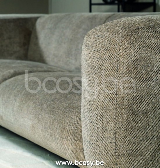 Lifestyle BANKSTEL 3-ZITS VENEZIA MORGAN LIGHT BROWN 9611 B232/H73/D98 Lifestyle94 3 ZITTER VENEZIA MORGAN LICHTBRUIN 9611 B232/H73/D98