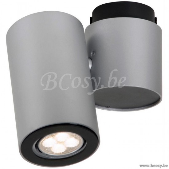 Linea Verdace GEVE BARRO1 PLAF. GU10 50W ZILVER