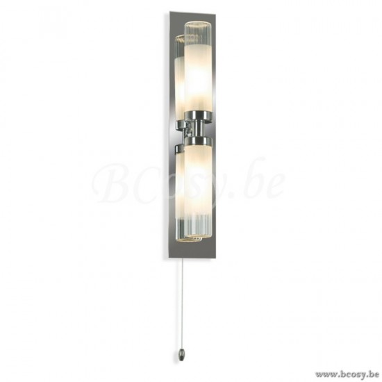 Linea Verdace LV 31008_CH Wandlicht Bath IP44 2 Lampen G9 40W Metaal schakelaar Chroom