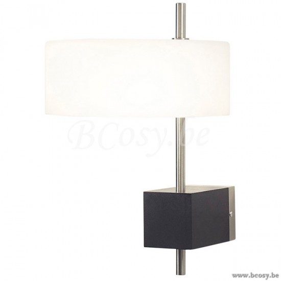 Linea Verdace LV 31025_NMW Wandlicht Paragon Nikkel Mat+Glas Wit