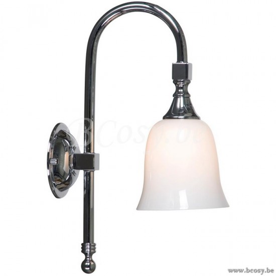 Linea Verdace Bath Classic Boog Opal LV 31251/CH Badezimmer Wandlampen Wandleuchte Innenleucht
