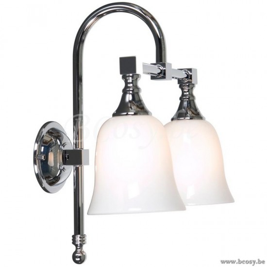 Linea Verdace Bath Classic Boog Opal LV 31261/CH Éclairage Armatures Luminaires D'intérieur Lampes Appliques Murales