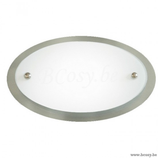 Linea Verdace GEVE WANDL.ABANO OVAL KL.1XG9 40W NIKKEL MAT