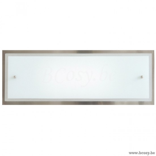 Linea Verdace LV 32124_NM Wandlicht Abano Recta Gr 3 Lampen G9 40W Nikkel Mat