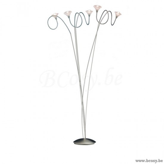 Linea Verdace LV 42005_B_NMW Vloerlamp 5x20Watt H150 Glas+Dimbaar 