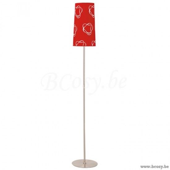 Linea Verdace LV 44002_PR Staanlamp Sandnes Rood+Wit E27 100W