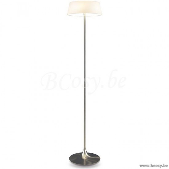 Linea Verdace LV 47978_NMW Staanlamp NotR 3 lampen E14 40W Dimbaar Nikkel+Glas Wit
