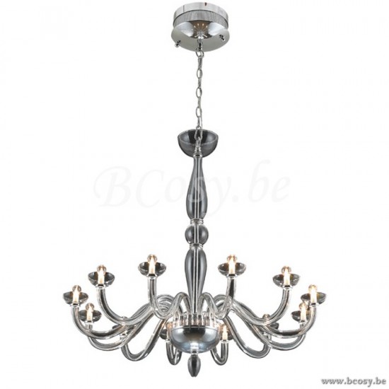 Linea Verdace LV 50105_CH_H Luchter Volary 12x20W 12V Kristal