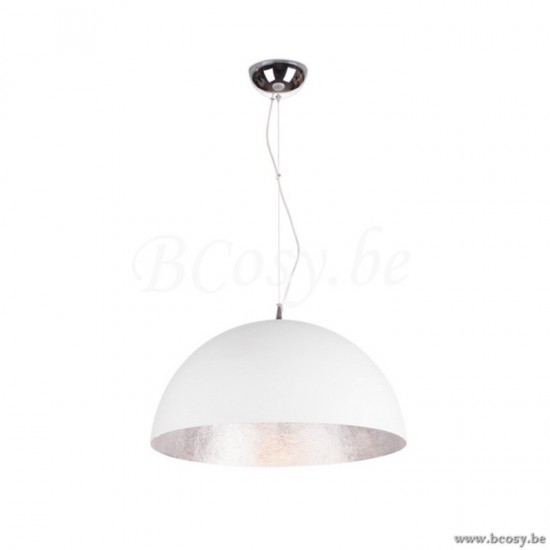 Linea Verdace LV 50107+_50_WMS Pendel Cupula+Diam50 Mat Wit Zilv 