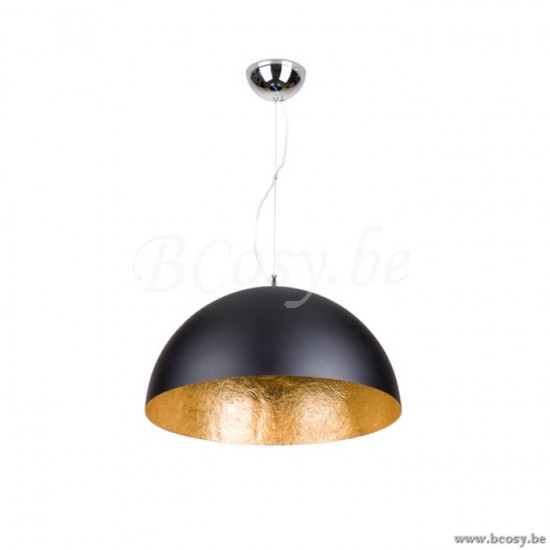 Linea Verdace GEVE PENDEL CUPULA+ DIAM50 MAT ZWART/GOUD