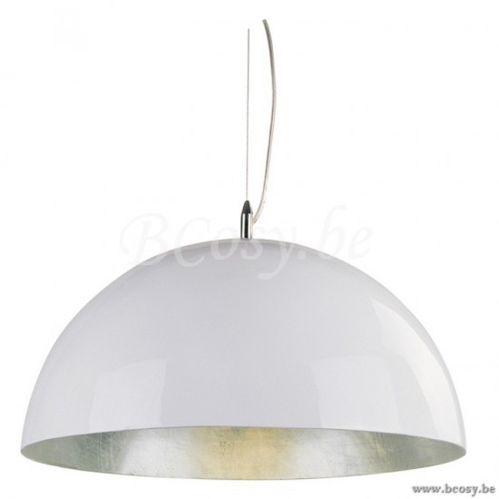 Linea Verdace GEVE PENDEL CUPULA DIAM70 WIT/ZILV.